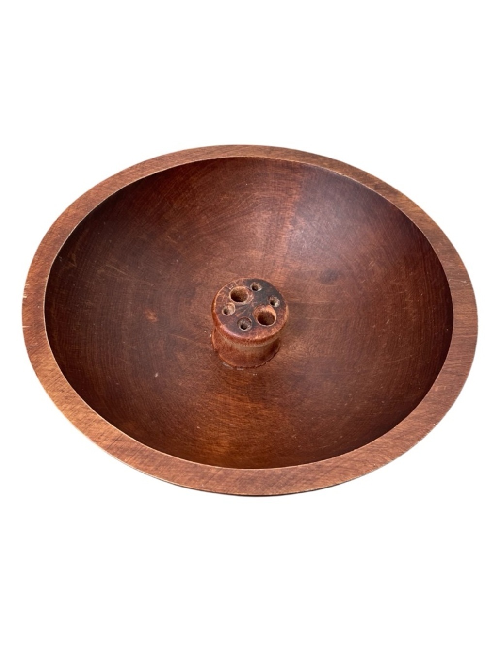 BARIBOCRAFT Wooden Nut Bowl Handmade Vintage